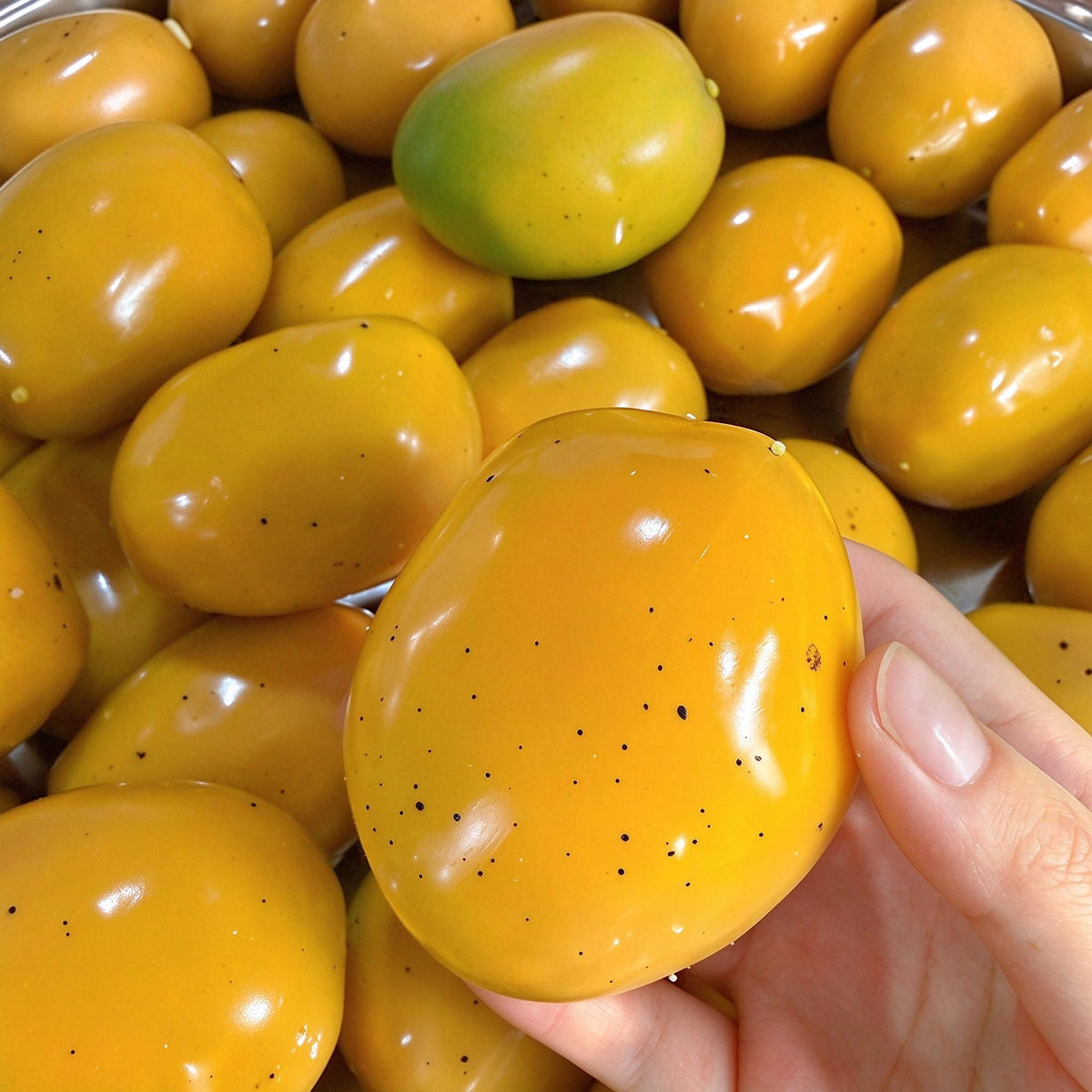 Color Changing Mango Crunchy Brick Filled Stress Relief Ball ASMR Toy Stress Relief Ball Happy Fun Park